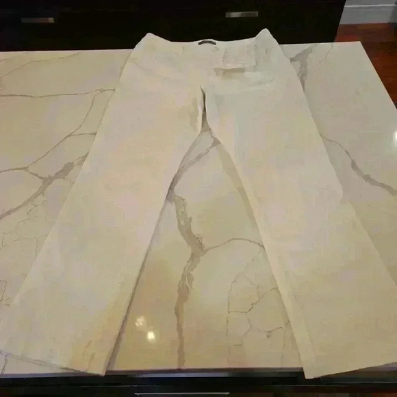 Lauren Ralph Lauren Womens Straight Leg Relaxed Stretch Jeans Cream Size 12 - Picture 4 of 11